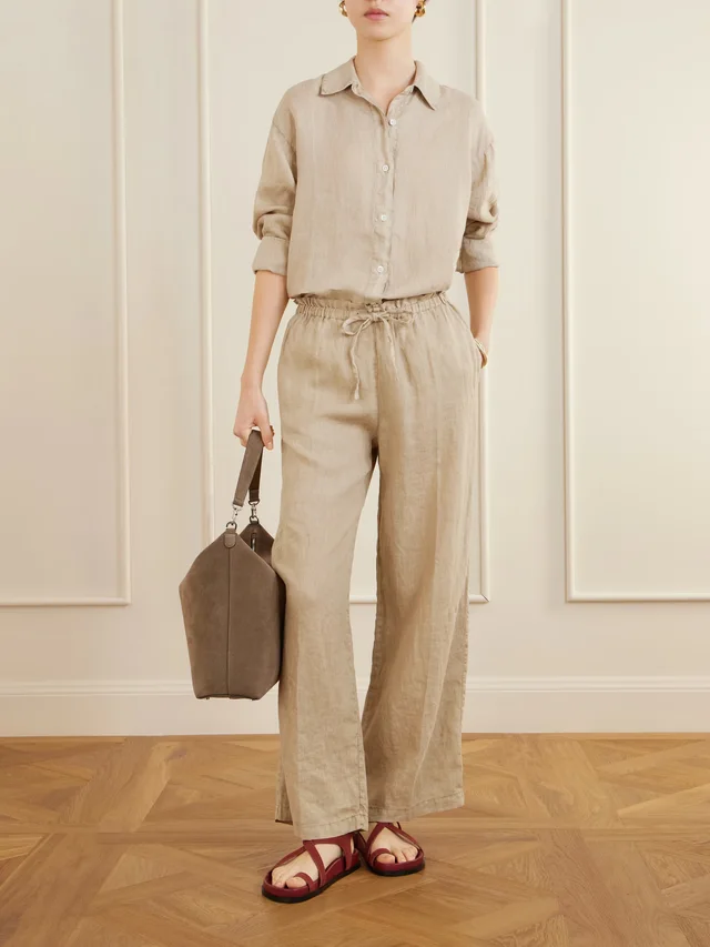 JAMES PERSE Linen-canvas shirt in Beige, photo 2 of 2 from NET-A-PORTER (Canada)