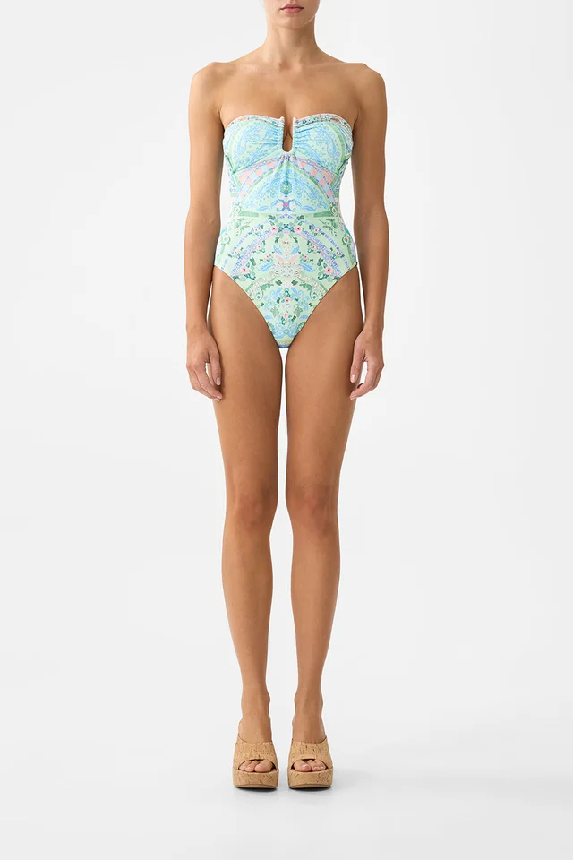 Camilla eBoutique GATHERED BANDEAU ONE PIECE WITH U RING FRONT MIDSUMMER MOSAICS from CAMILLA, photo 1 of 1