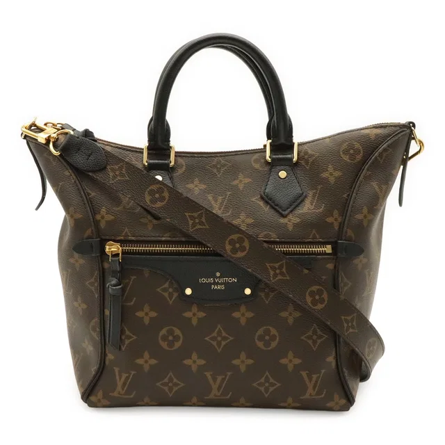 Louis Vuitton Monogram Tournelle PM 2-Way Shoulder Bag Leather Noir Black in Black Leather from The Reluxe