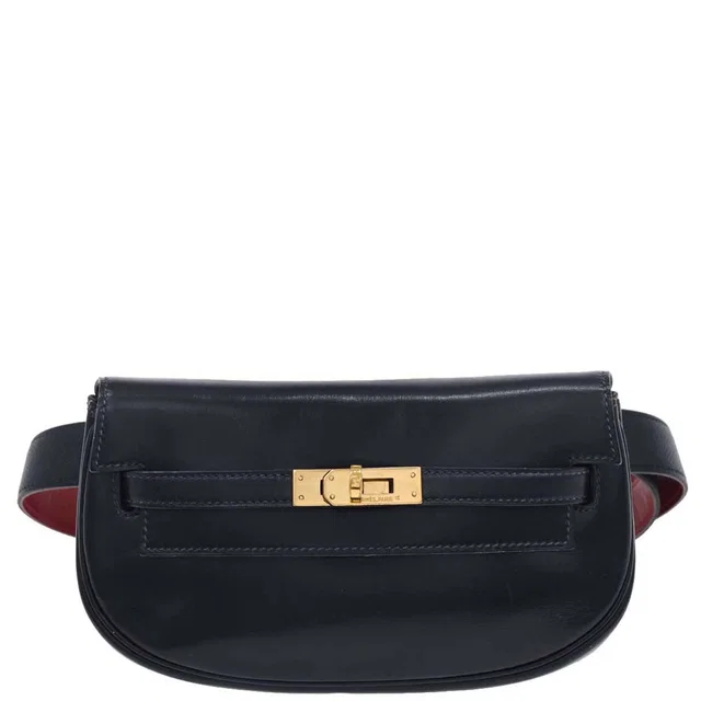Hermès 1991 Box Calf Kelly Moove Bum Bag #72 in Box leather from AMORE Vintage Tokyo