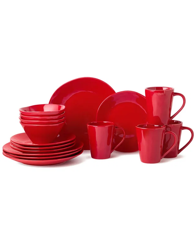 Certified International Berry Red Christmas 16pc Dinnerware Set, image 1 of 1 from Rue La La