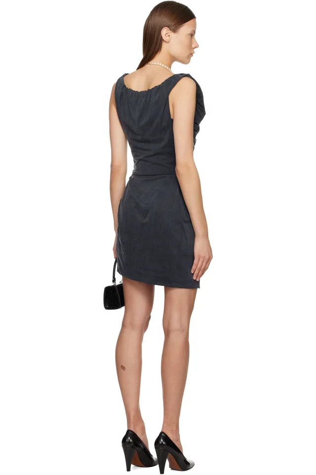 Vivienne Westwood Gray Ginnie Amber Jersey Minidress, photo 3 of 3 from SSENSE