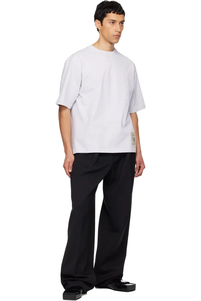 JACQUEMUS Gray 'The Torneo short-sleeve' T-shirt, photo 4 of 4 from SSENSE