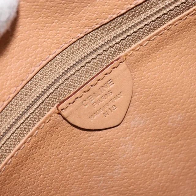Celine Vintage Macadam Canvas And Leather Brown Bag in Brown Canvas from HEWI, photo 6 of 23