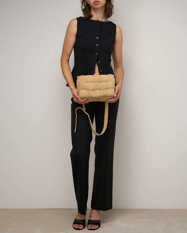 Bottega Veneta Cassette Suede Beige in Beige Suede from SACLÀB, photo 3 of 12