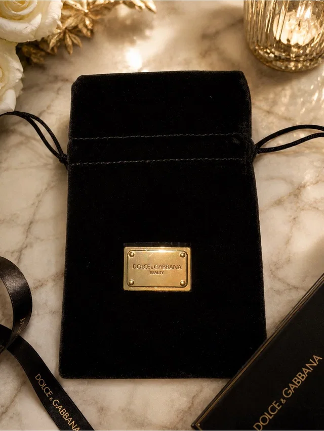 Dolce & Gabbana Black Velvet Beauty Pouch Gwp! in gold|black Velvet from Poshmark