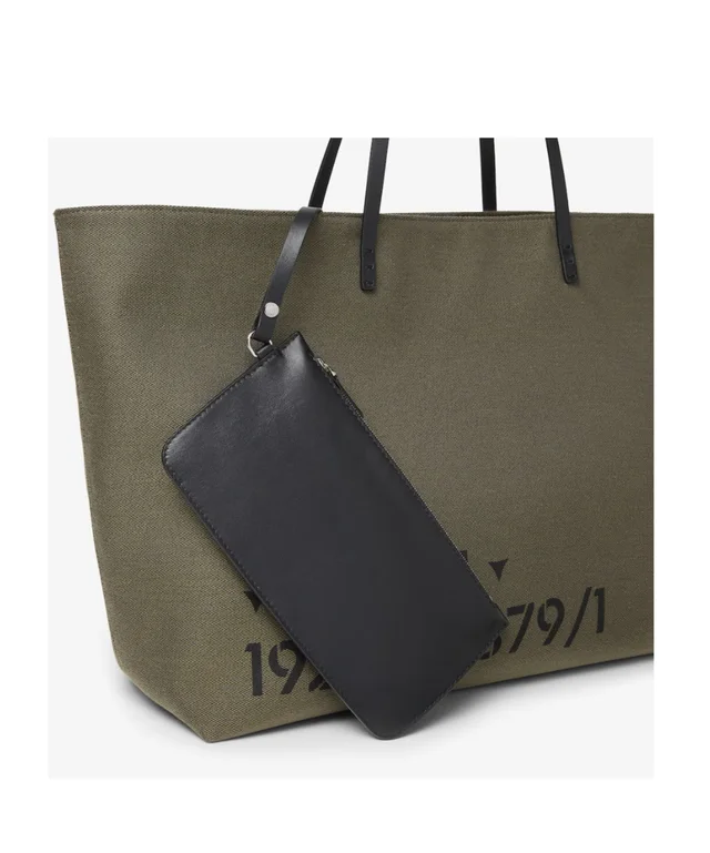 Fendi Roll Large Gray green canvas bag with Stencil print, photo 3 of 3 from SENSER