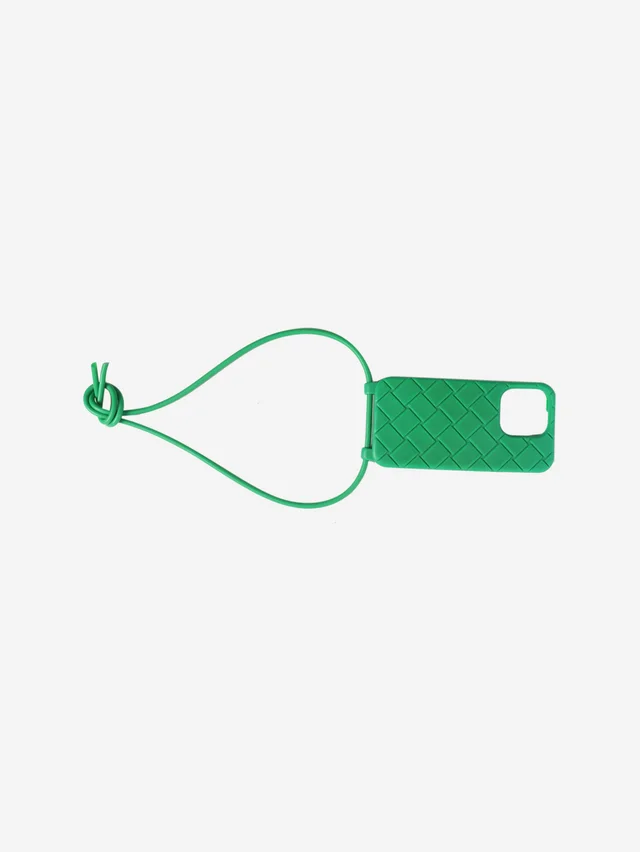 Bottega Veneta Parakeet iPhone 16 Pro case in Woven leather from Sign of the Times