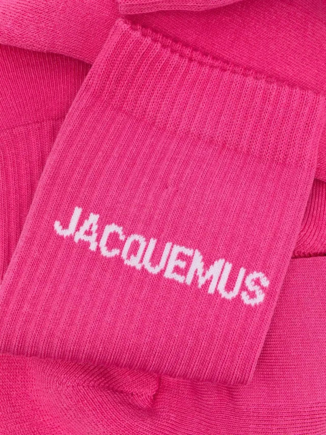 Les Chaussettes Jacquemus logo-intarsia socks, photo 2 of 2 from FARFETCH