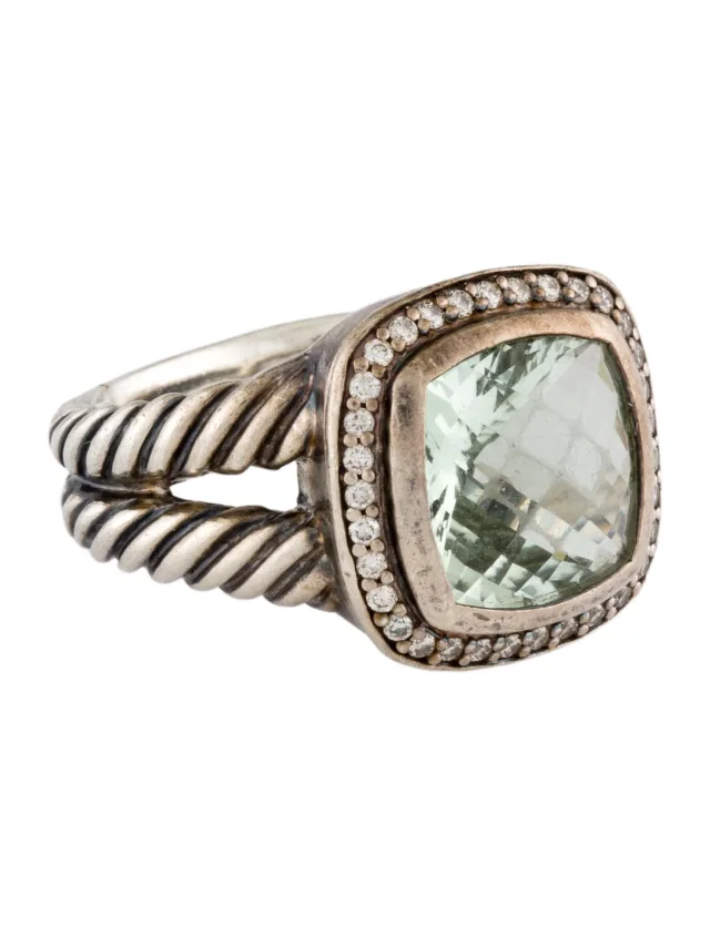 David Yurman Prasiolite & Diamond Albion Cocktail Ring in multicolor from The RealReal
