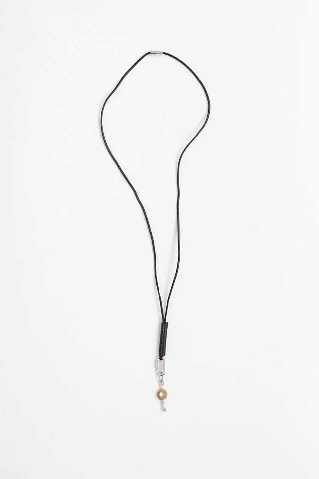 Hermès Curiosite Key Pendant Necklace in Lizard from VSP Consignment