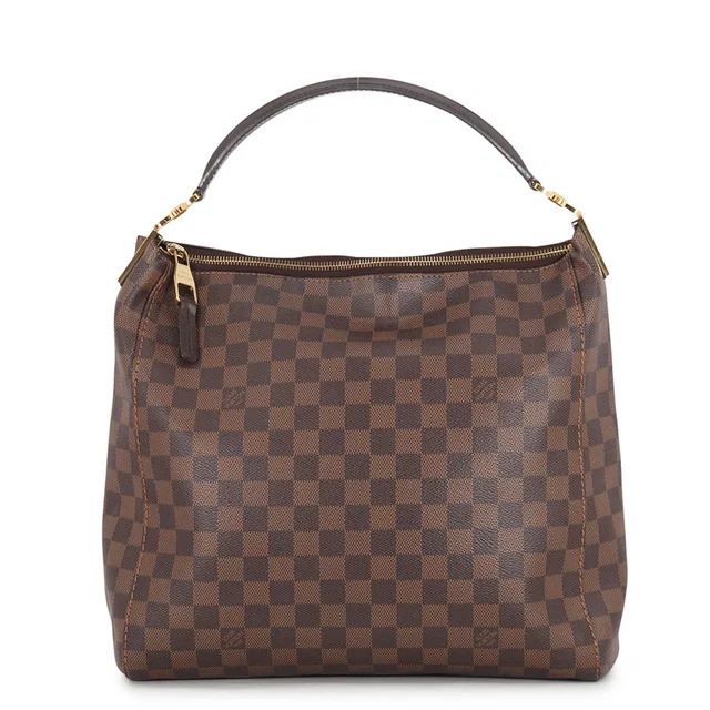 Louis Vuitton Portobello BrownN41184 Damier Ebene Canvas Size PM in Brown Canvas from GALLERY RARE