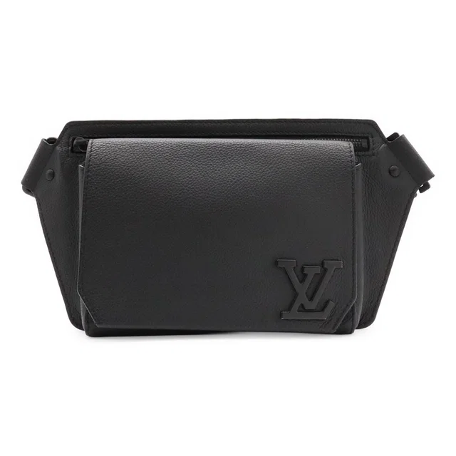 Louis Vuitton Aerogram Takeoff Sling Bum Bag Noir Black in Black Leather from The Reluxe
