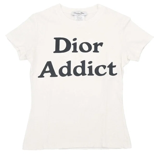 Dior 2002 Logo T-shirt White #38 in White from AMORE Vintage Tokyo