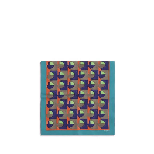 Miu Miu Multicolor Silk Scarf in Multicolor Silk from HEWI