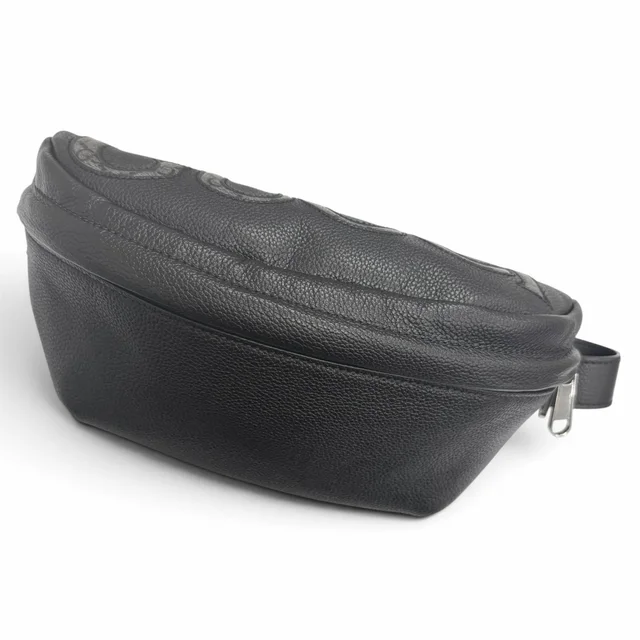 Gucci GG Supreme Logo Belt Bag Waist Pouch Black in Black Leather from The Reluxe