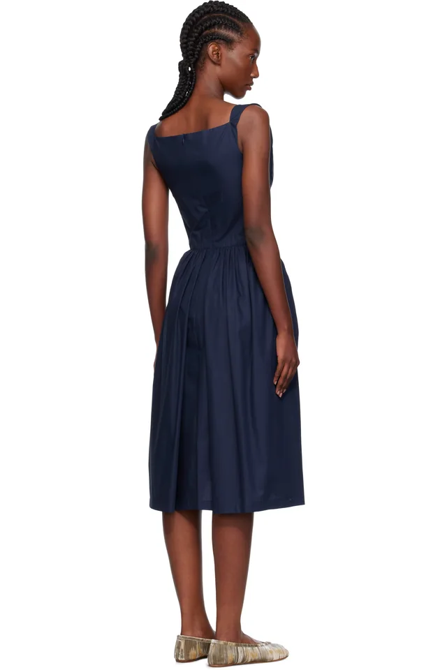Vivienne Westwood Navy Sunday Midi Dress, photo 3 of 4 from SSENSE