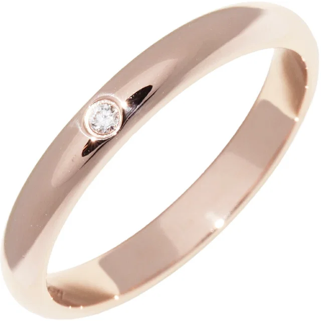 Cartier 1895 Wedding Ring Au750 Diamond Ring Size 48 from LuxUness