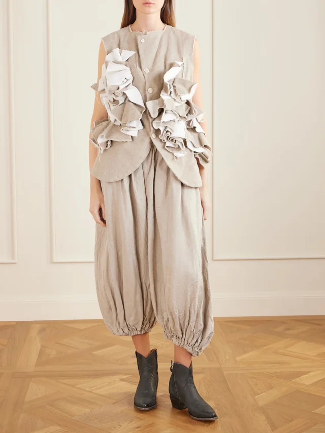 COMME des GARÇONS Linen-canvas vest in Beige, photo 2 of 2 from NET-A-PORTER (Canada)