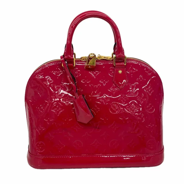 Louis Vuitton Handbag Vernis Alma PM Rose Indien in Pink from The Reluxe