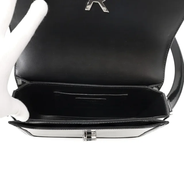 Saint Laurent Solferino Medium Satchel Black711039AAB9H1000 Patent Leather Size Medium in Patent leather from GALLERY RARE, photo 6 of 18