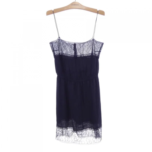 Chanel Dress Navy in Navy Silk from The Reluxe