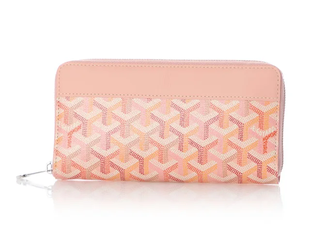 Goyard LE Rose Matignon Zip Around Wallet in Pink Canvas from Ann's Fabulous Finds, photo 2 of 9