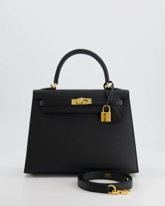 Hermès Kelly 25 Sellier Bag in Black Epsom leather from Sellier, photo 22 of 24
