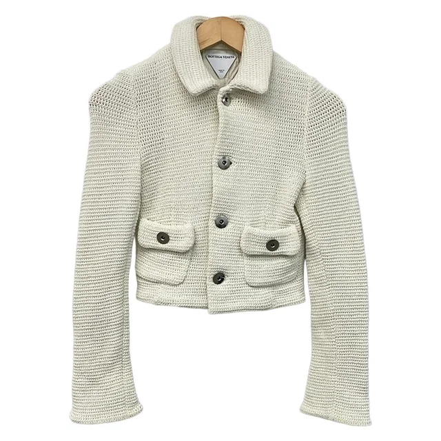 Bottega Veneta Jacket White 40 in White from The Reluxe