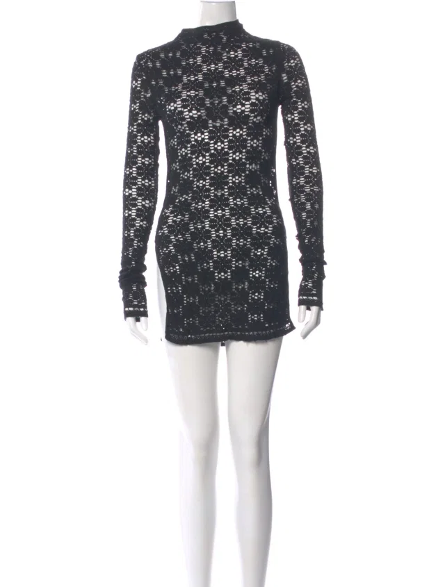 Jil Sander Lace Mini Dress in gray from The RealReal