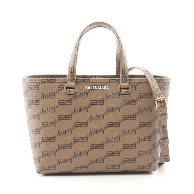 Balenciaga BB Monogram Coated Canvas 2way Handbag in Coated canvas from LuxUness