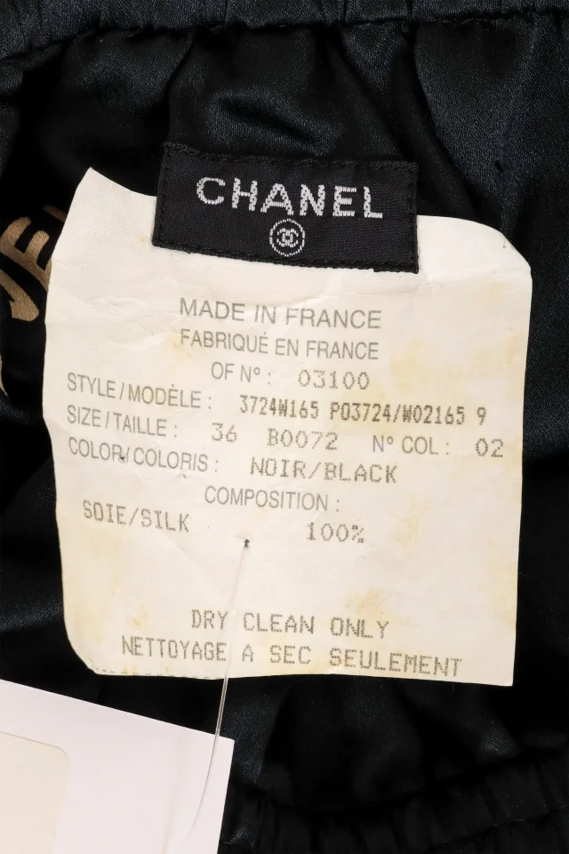 Chanel 1994 F/W Quilted Silk Utility Skirt in Silk from Recess LA, photo 6 of 6