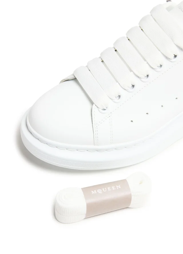 MCQUEEN Oversized sneakers in White Calf leather, photo 7 of 8 from 24S (US)