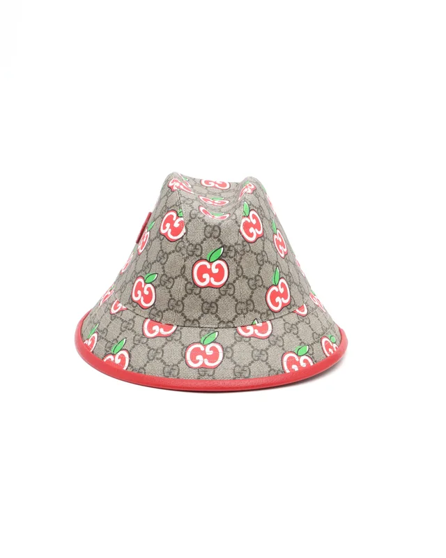 Gucci GG Apple Bucket Hat in Denim from A Retro Tale, photo 4 of 6