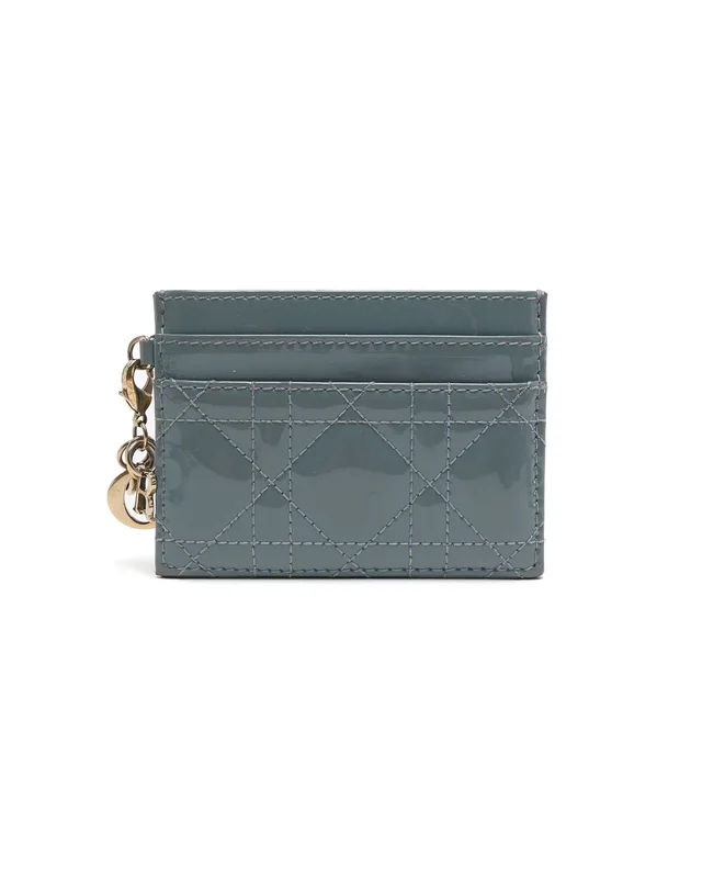 Lady Dior Cannage Patent Card Holder in Patent leather from A Retro Tale, photo 3 of 5