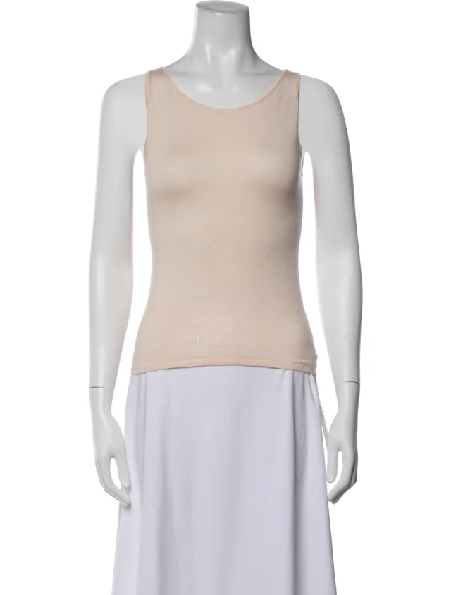 Brunello Cucinelli Scoop Neck Sleeveless Top from The RealReal