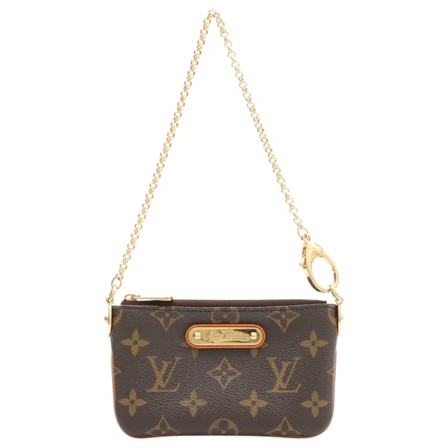 Louis Vuitton 2008 Canvas Monogram Pochette Milan PM Brown in Brown Canvas from VINTAGE QOO TOKYO