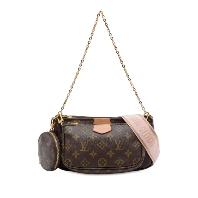 Brown Louis Vuitton Monogram Multi Pochette Accessoires Satchel in Brown Coated canvas from Designer Revival