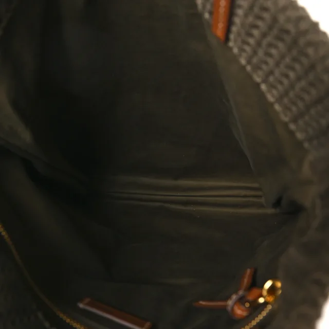 Miu Miu Crochet Stripe Vertical Tote Bag Tundra Limone Natural in Beige Raffia from FASHIONPHILE, photo 5 of 9