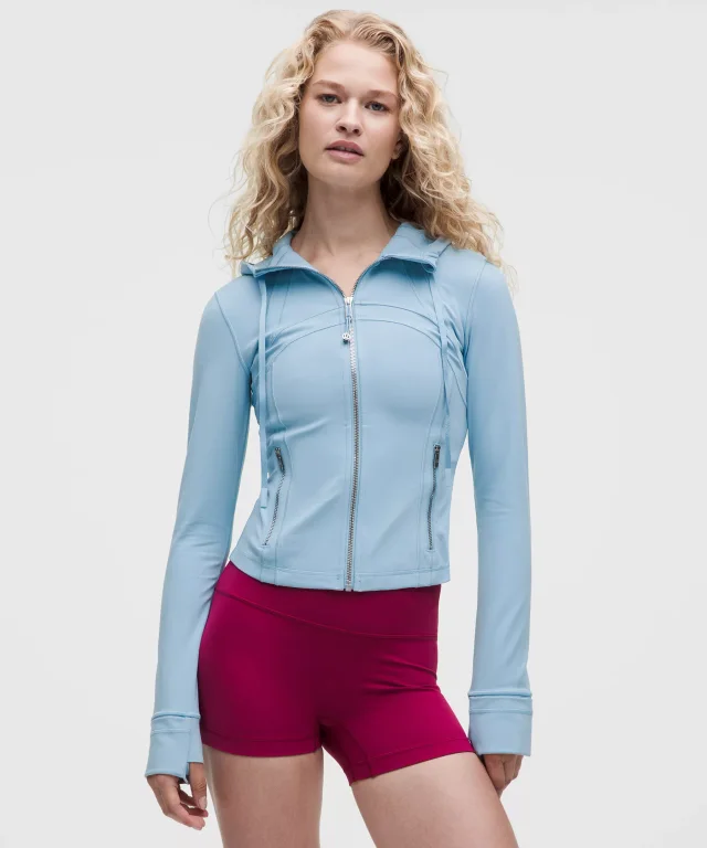 lululemon Define Cropped Hooded Jacket *Nulu in Blue Nulu from lululemon, photo 1 of 1