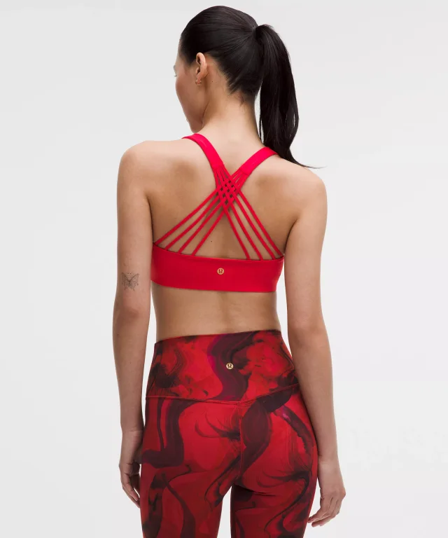 lululemon Lunar New Year FlexyFlex Strappy Yoga Bra *Light Support, A–C Cups in Oxford Red, photo 2 of 5 from lululemon
