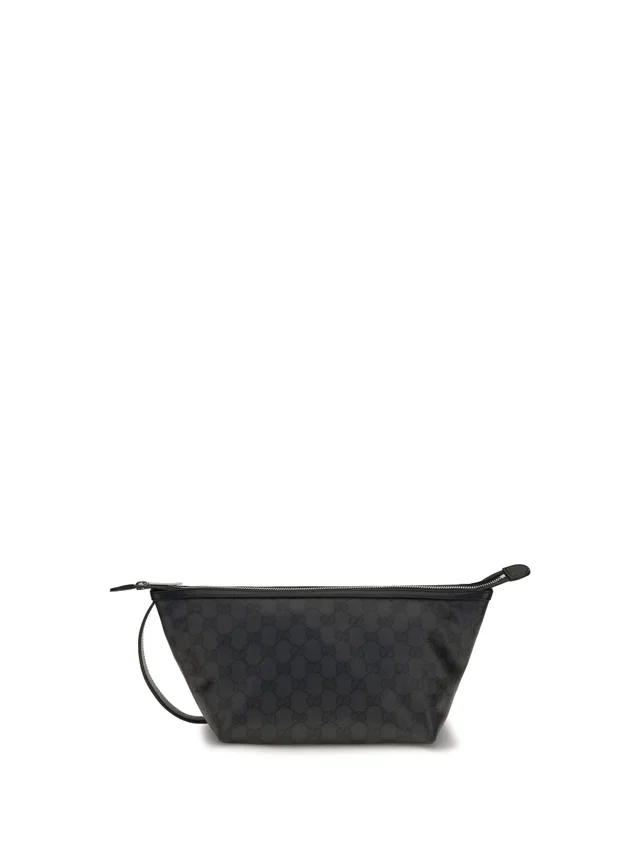 Gucci Essence Clutch — Black Cotton; Linen; Polyurethane in Black Coated canvas from HEWI