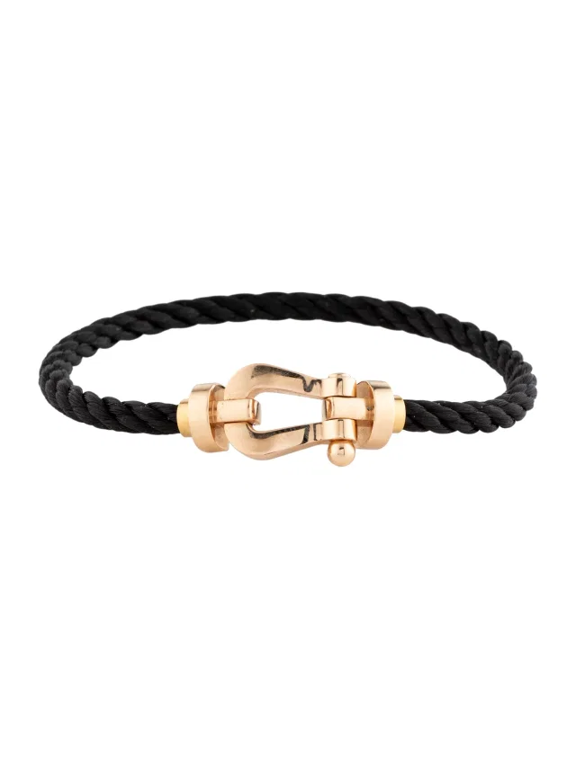 FRED Force 10 Cord Interchangeable Buckle Bracelet, 7.75" in green|black from The RealReal