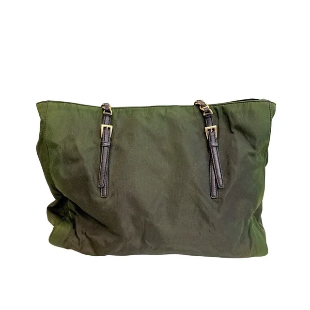 Prada Nylon Tote Bag Green in Green Nylon from The Reluxe