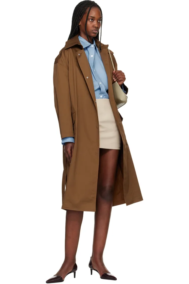 rag & bone Tan Rue Cotton Trench Coat, photo 4 of 4 from SSENSE