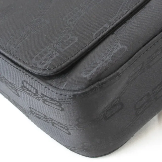 Balenciaga BB Monogram Nylon Shoulder Bag in Black Nylon from LuxUness, photo 4 of 8