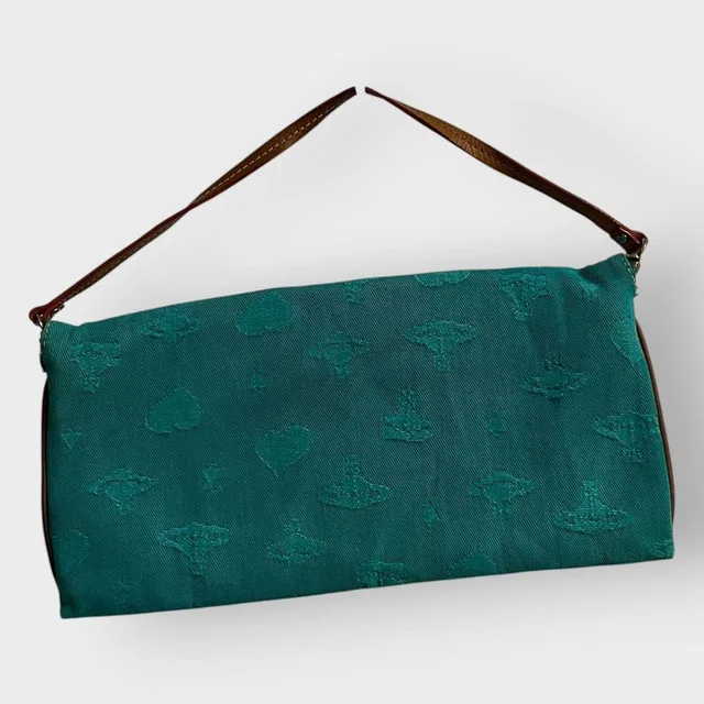 Vivienne Westwood Orb & Heart Shoulder Bag in green from Poshmark