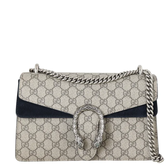 Gucci Dionysus GG Supreme Small Shoulder Bag in Suede from Luxe.It.Fwd