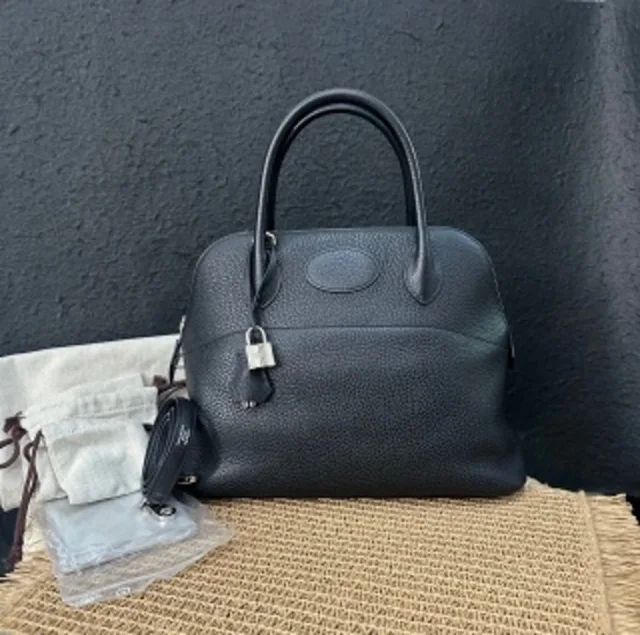 Hermès Bolide Bowling Ball 31 Black in Black from Luxury Promise