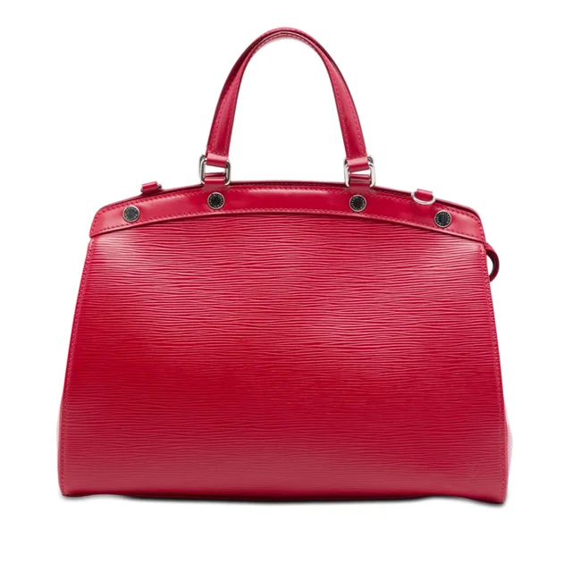 Red Louis Vuitton Epi Brea MM Satchel in Red Leather from Designer Revival